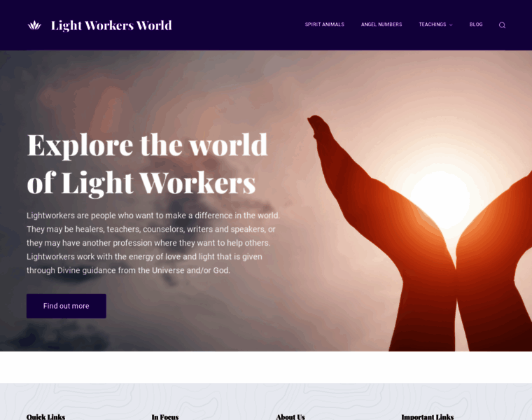 Lightworkersworld.com thumbnail