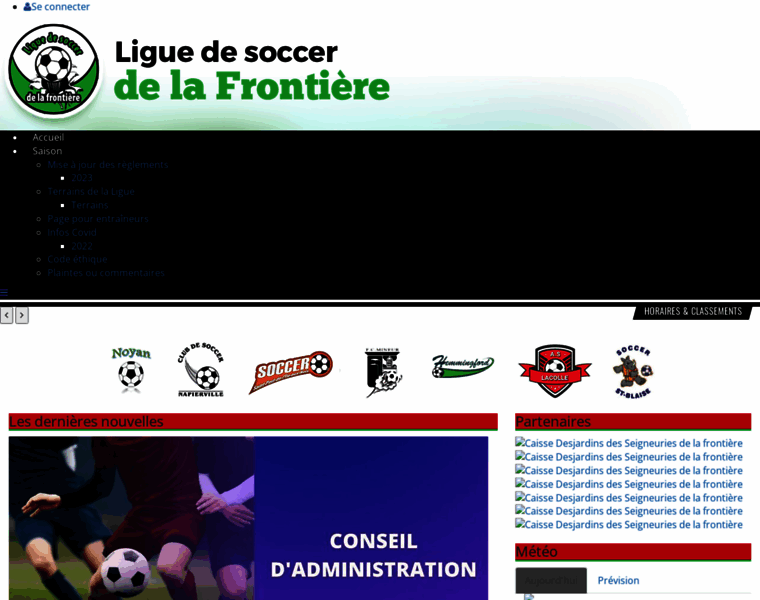 Liguedesoccerdelafrontiere.com thumbnail