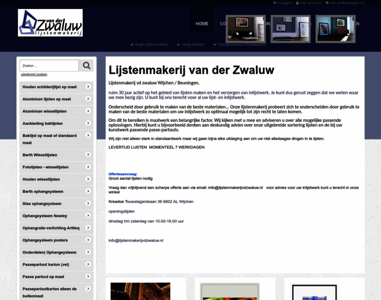Lijstenmakerijvdzwaluw.nl thumbnail