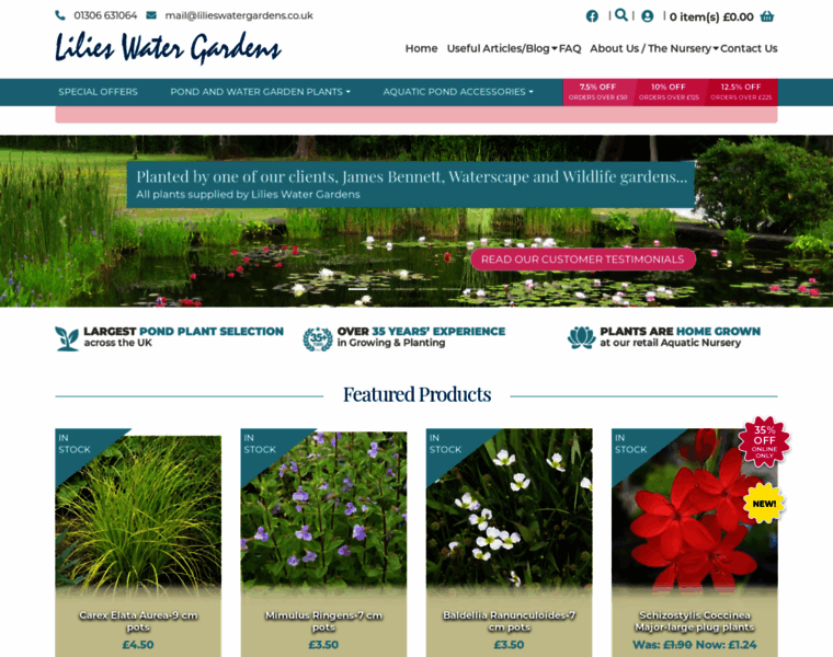 Lilieswatergardens.co.uk thumbnail