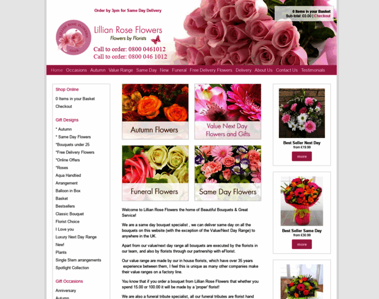 Lillianroseflowers.co.uk thumbnail