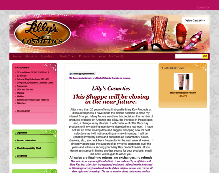 Lillyscosmetics.com thumbnail