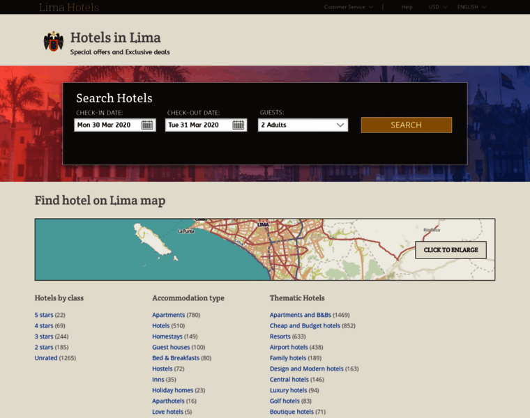 Lima-hotels-pe.com thumbnail