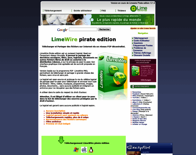 Limewire.fr thumbnail