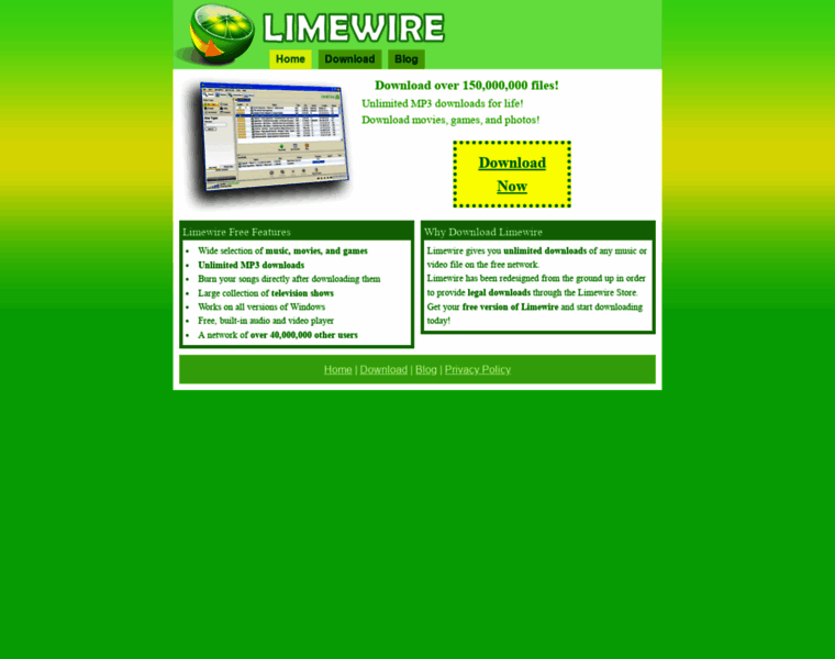 Limewirefreedownload.org thumbnail