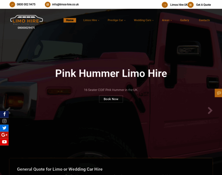 Limos-hire.co.uk thumbnail