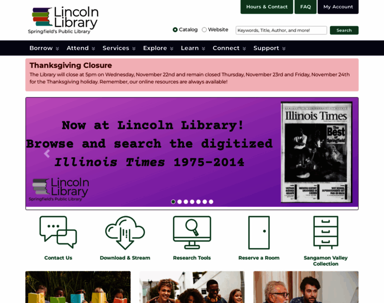 Lincolnlibrary.info thumbnail