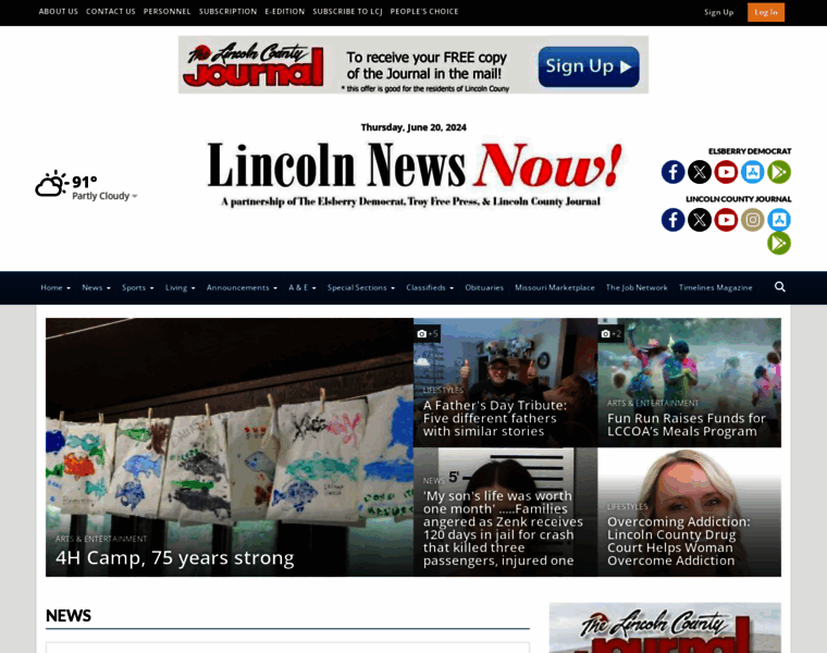 Lincolnnewsnow.com thumbnail