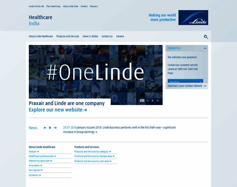 Linde-healthcare.in thumbnail