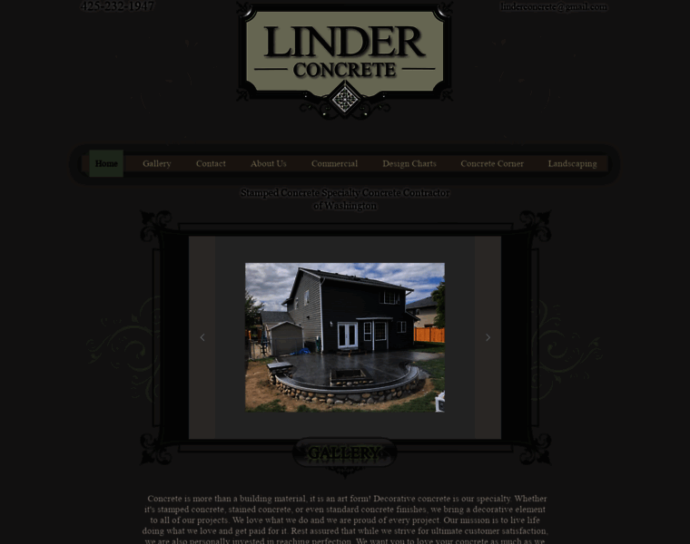 Linderconcrete.com thumbnail