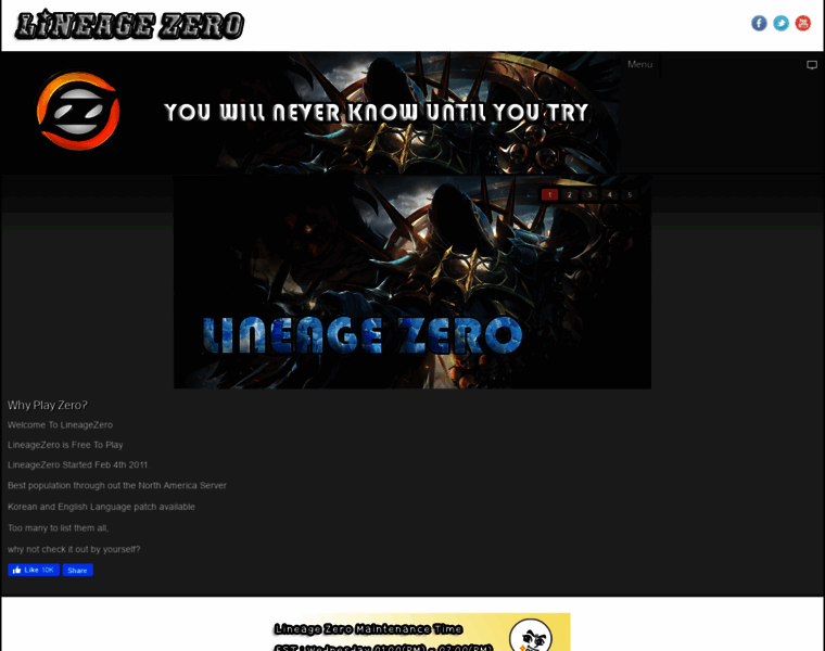 Lineagezero.com thumbnail