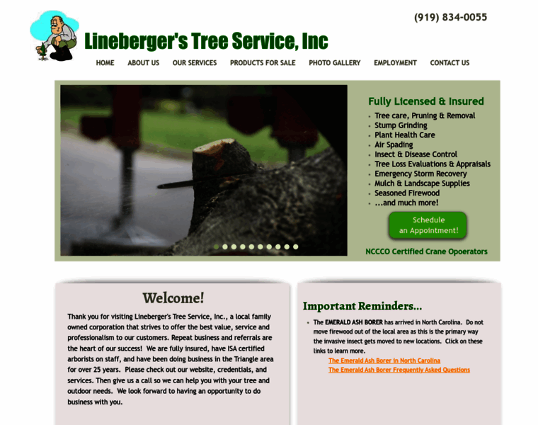 Linebergertree.com thumbnail