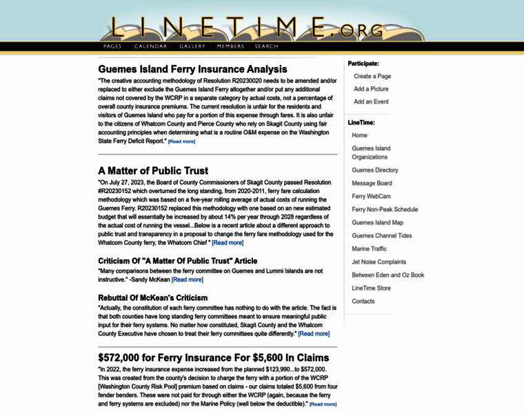 Linetime.org thumbnail