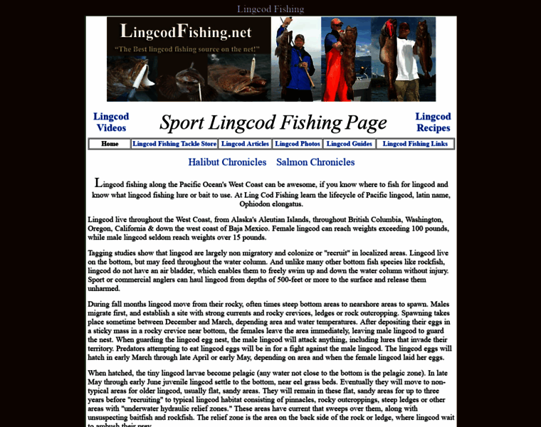Lingcodfishing.net thumbnail