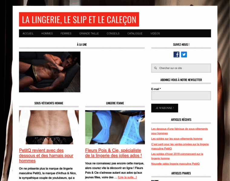 Lingerie-slip-calecon.com thumbnail