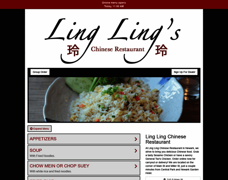 Linglingchineserestaurant.com thumbnail
