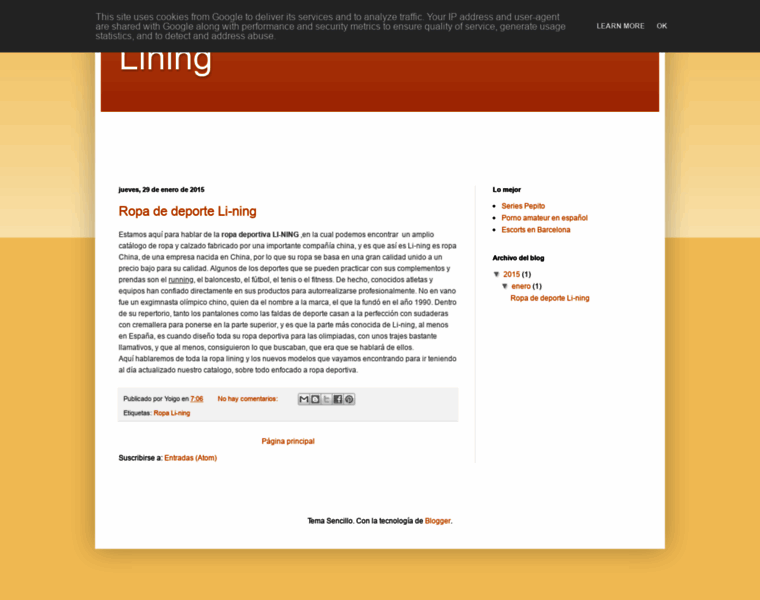 Lining.com.es thumbnail