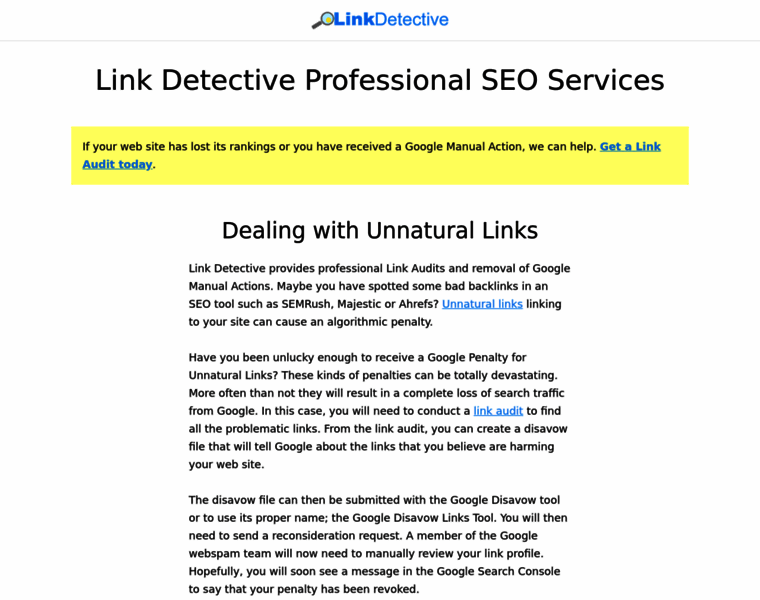 Linkdetective.com thumbnail
