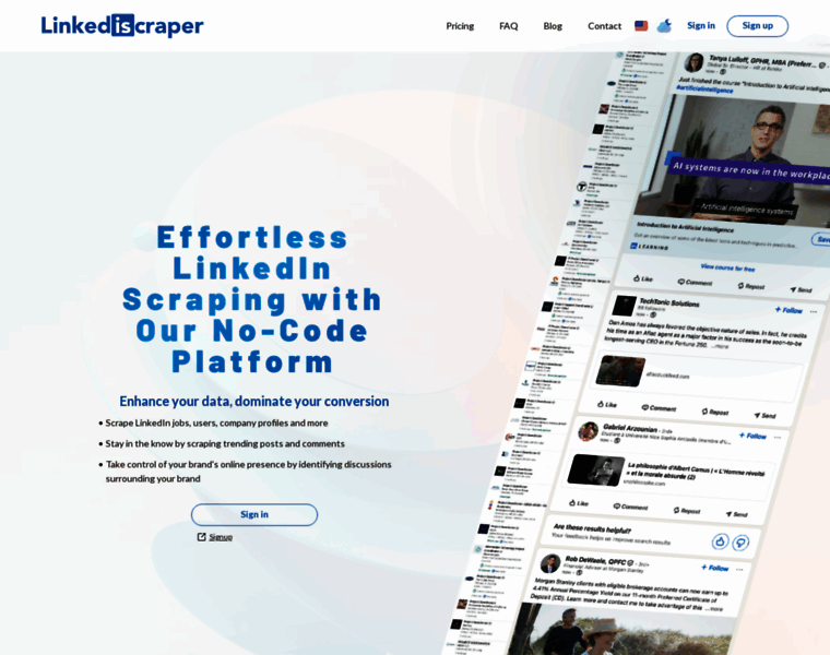 Linkediscraper.com thumbnail