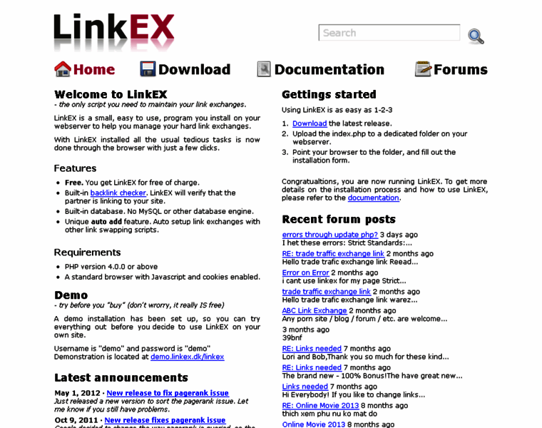 Linkex.dk thumbnail