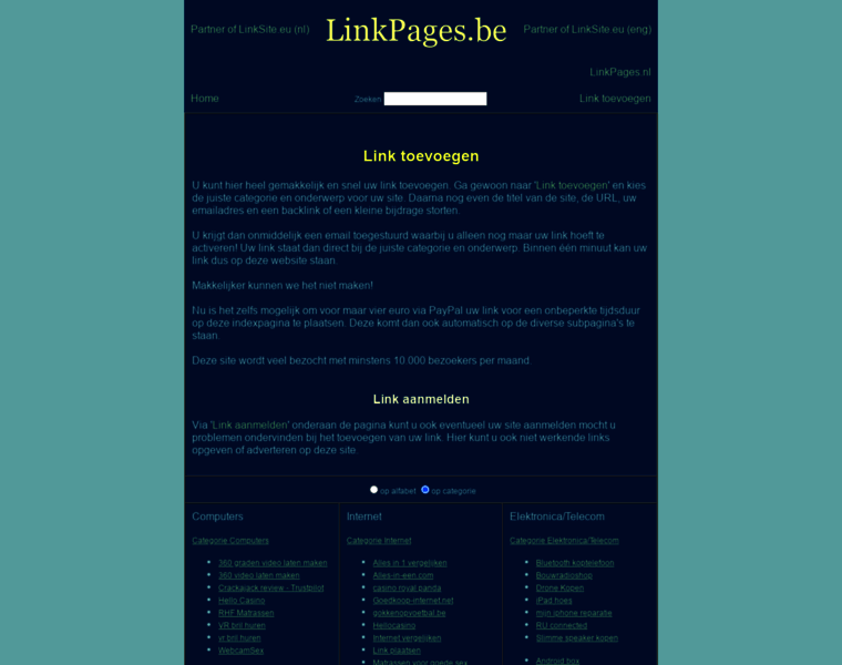 Linkpages.be thumbnail