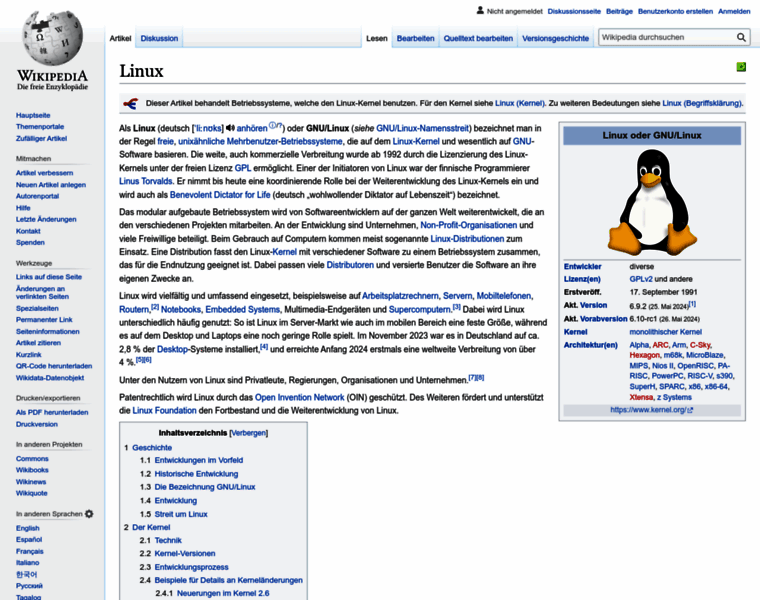 Linux.de thumbnail