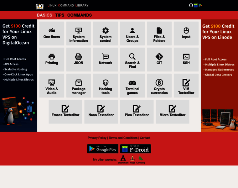 Linuxcommandlibrary.com thumbnail