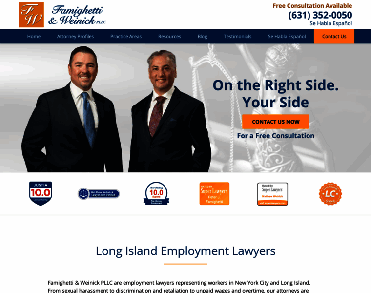 Linycemploymentlaw.com thumbnail