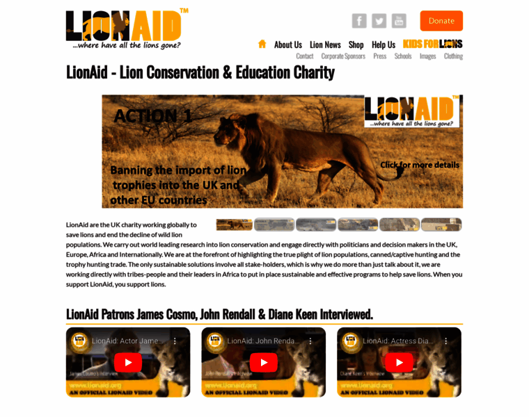 Lionaid.org thumbnail