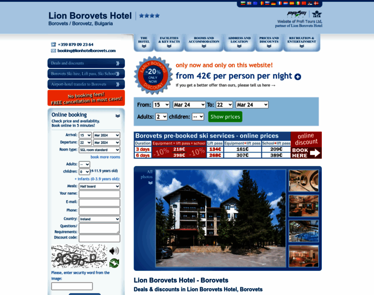 Lionhotelborovets.com thumbnail