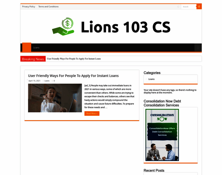 Lions103cs.org thumbnail