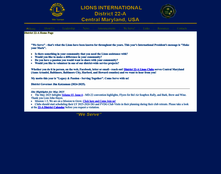 Lions22a.org thumbnail