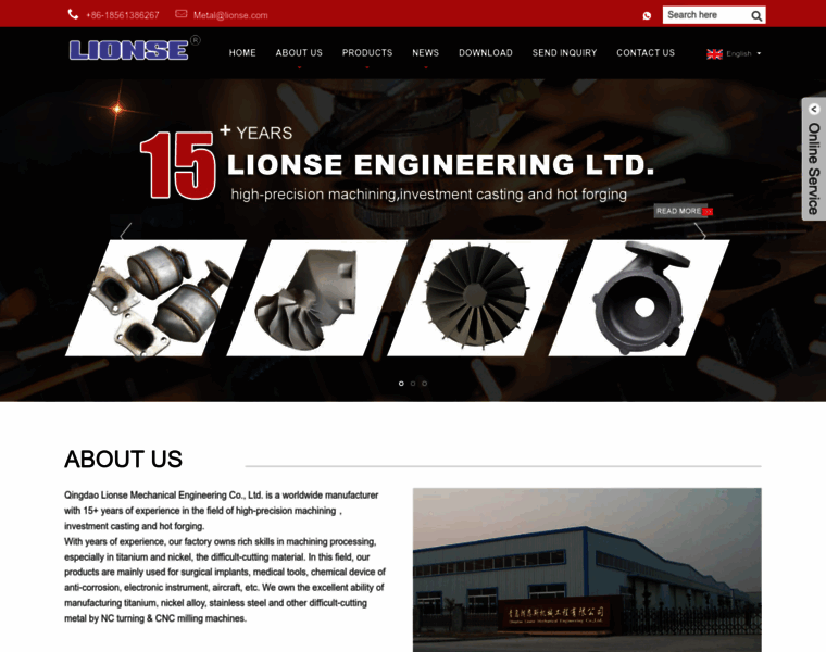 Lionsemachining.com thumbnail