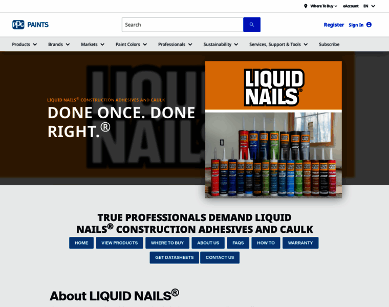 Liquidnails.com thumbnail
