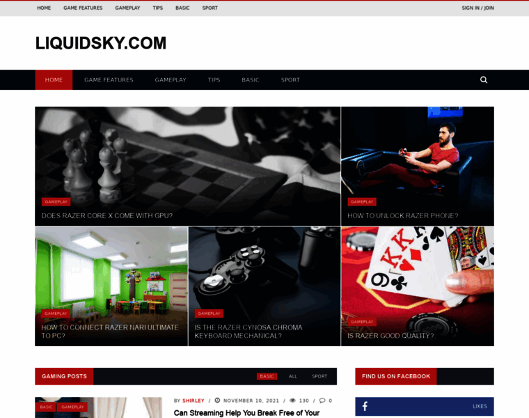 Liquidsky.com thumbnail