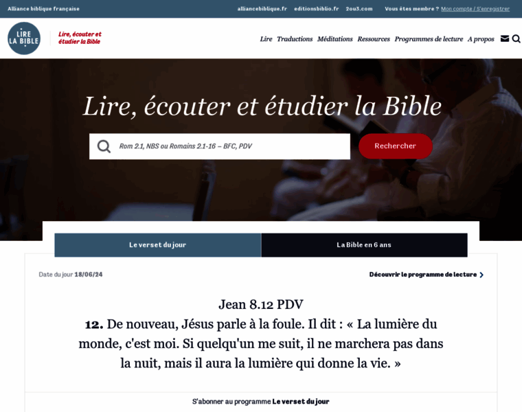 Lire.la-bible.net thumbnail