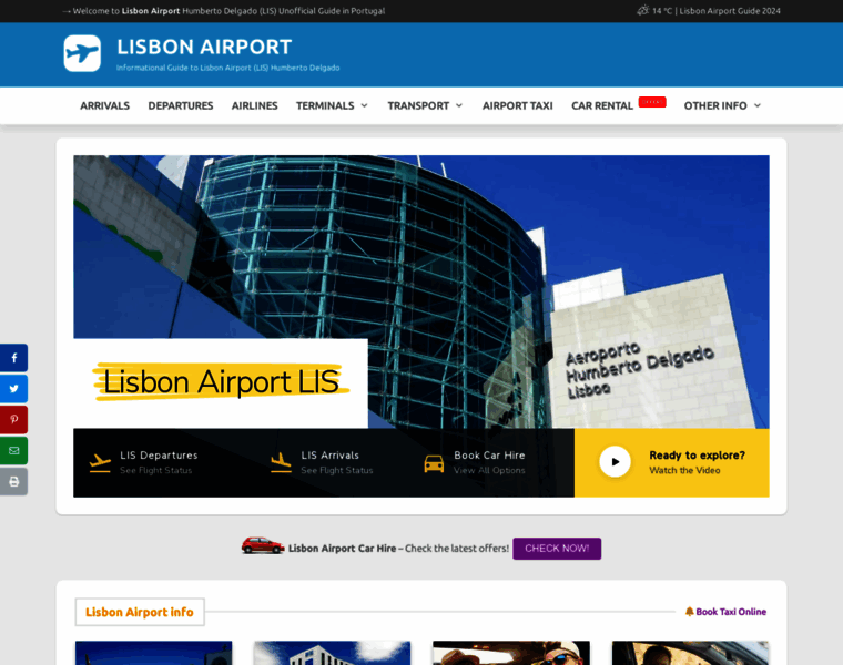 Lisbon-airport.com thumbnail