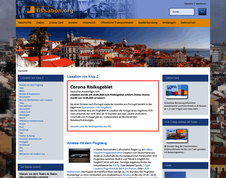 Lissabon.org thumbnail
