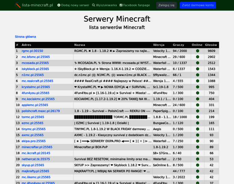 Lista-minecraft.pl thumbnail