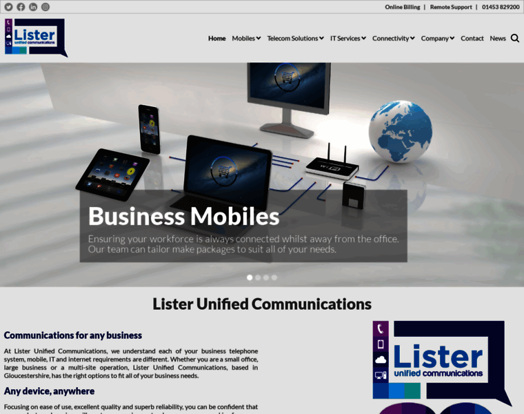 Lister-communications.co.uk thumbnail