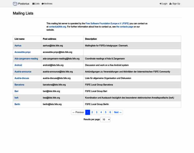 Lists.fsfe.org thumbnail