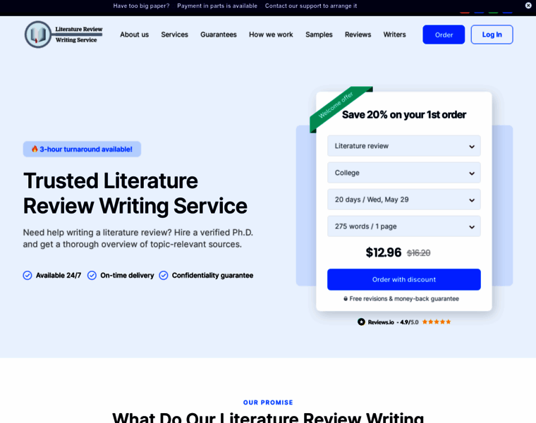 Literaturereviewwritingservice.com thumbnail
