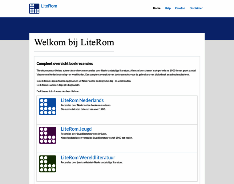 Literom.nbdbiblion.nl thumbnail