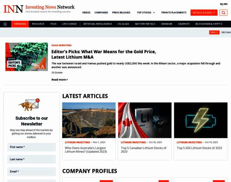 Lithiuminvestingnews.com thumbnail