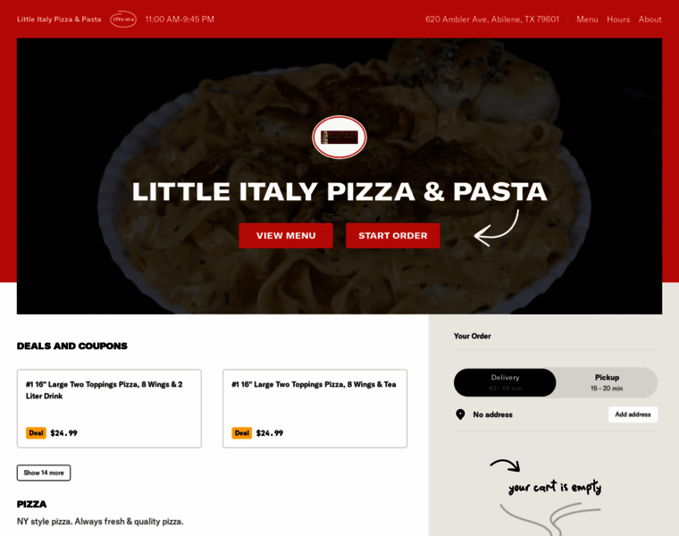 Littleitalypizzapastamenu.com thumbnail