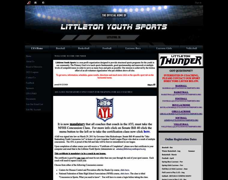 Littletonyouthsports.org thumbnail