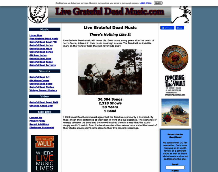 Live-grateful-dead-music.com thumbnail