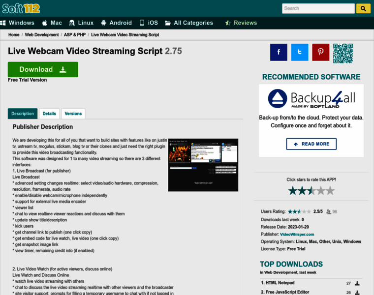 Live-webcam-video-streaming-script.soft112.com thumbnail