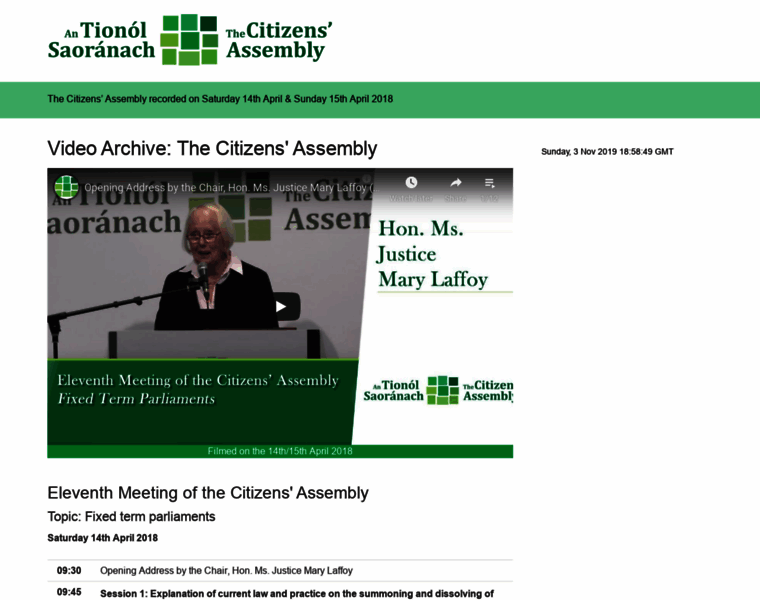Live.citizensassembly.ie thumbnail