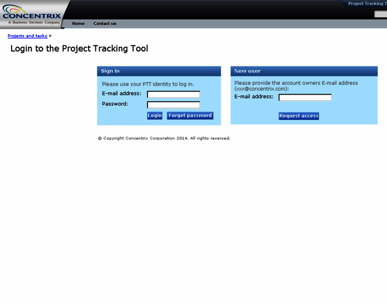 live.pttgps.com at WI. PTT | Login to the Project Tracking Tool